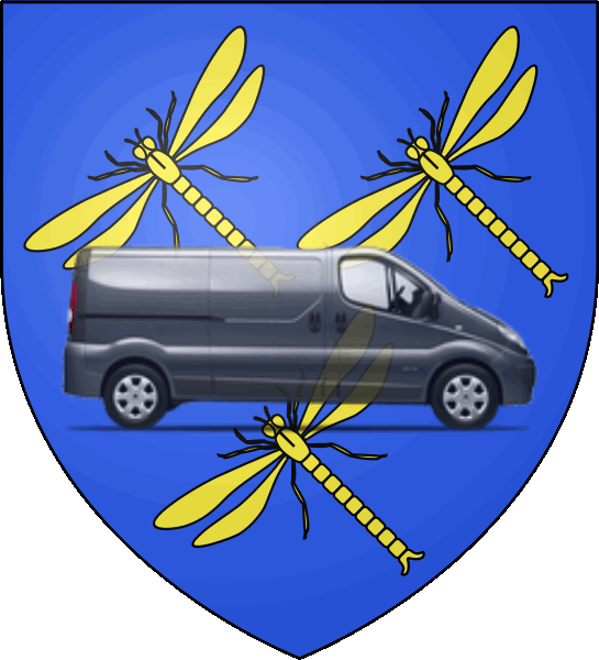 camion sur blason ville de Persan