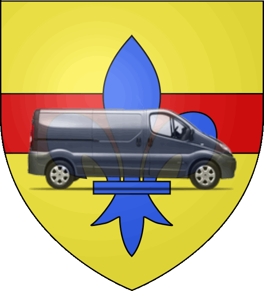 camion sur blason ville de Pertuis