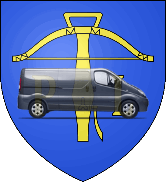 camion sur blason ville de Pierrelatte