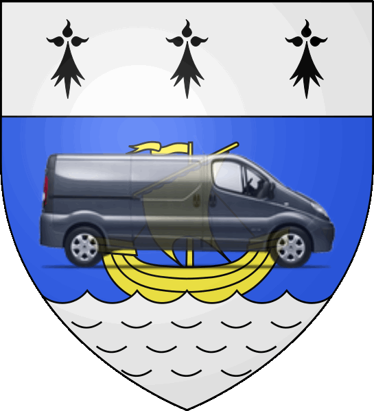 camion sur blason ville de Ploemeur