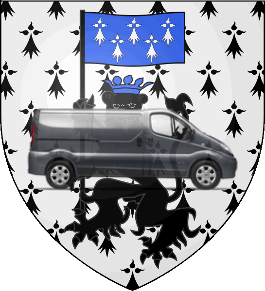 camion sur blason ville de Ploërmel