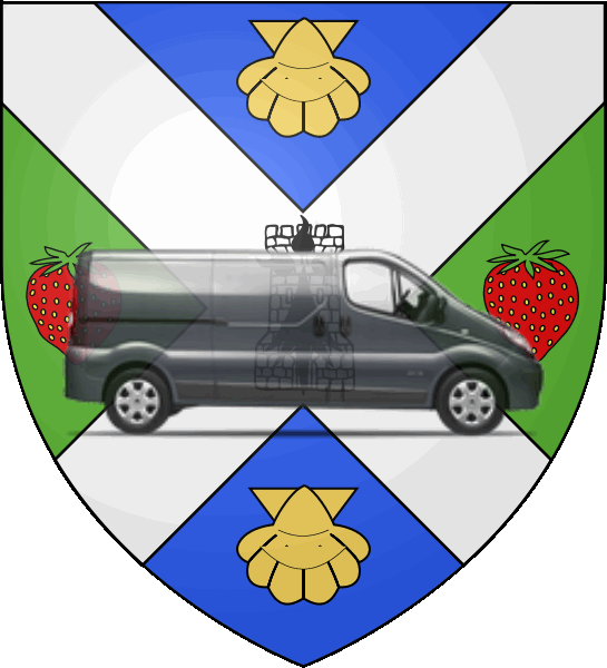 camion sur blason ville de Plougastel-Daoulas