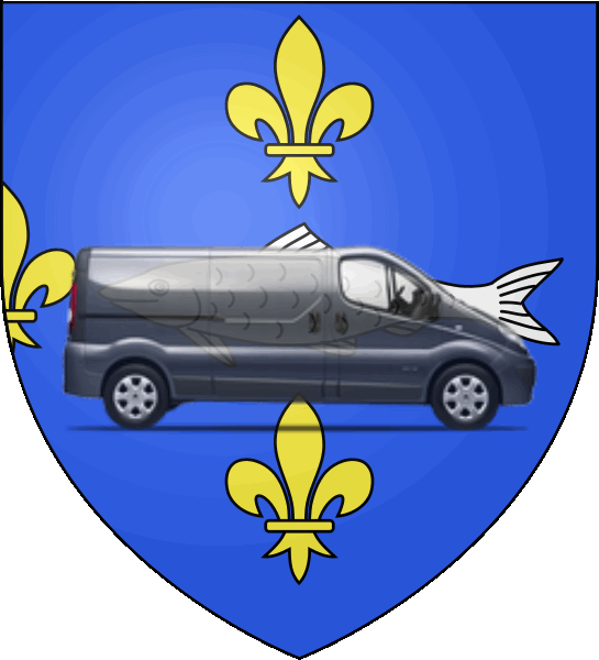 camion sur blason ville de Poissy