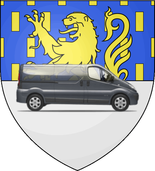 camion sur blason ville de Poligny