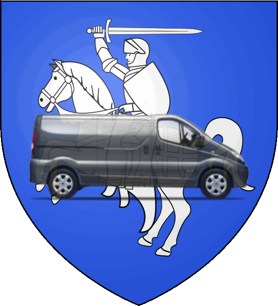 camion sur blason ville de Pompignan