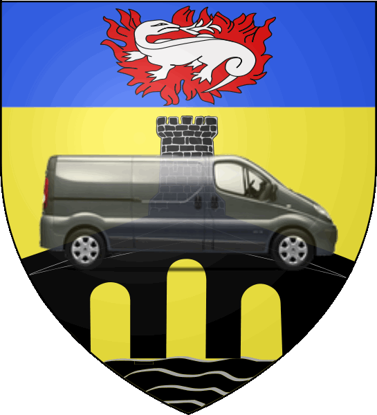 camion sur blason ville de Pont-Sainte-Maxence