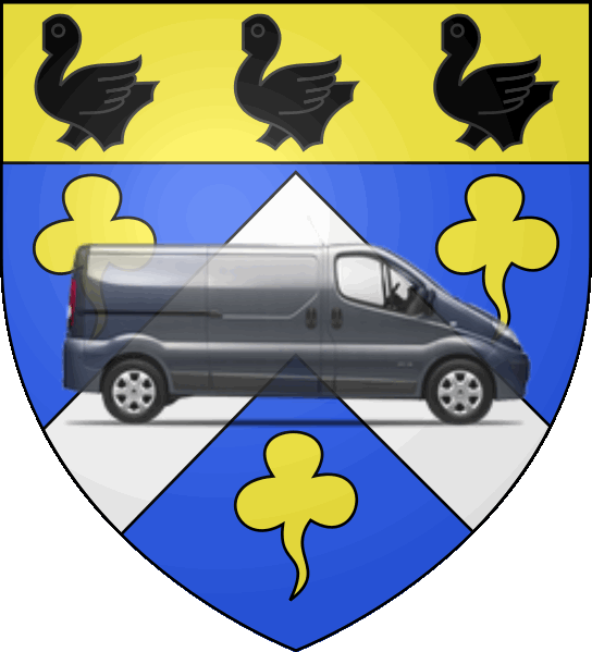 camion sur blason ville de Pontault-Combault