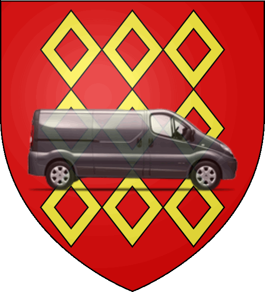 camion sur blason ville de Pontivy