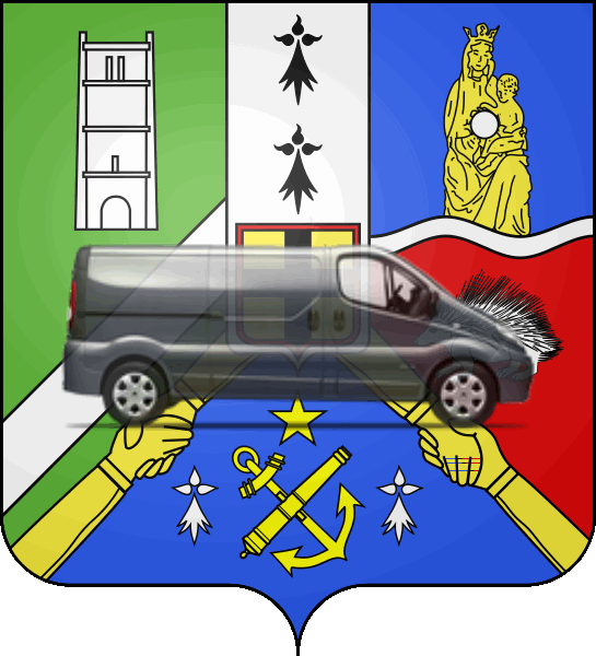 camion sur blason ville de Pornic