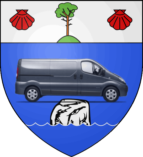 camion sur blason ville de Pornichet