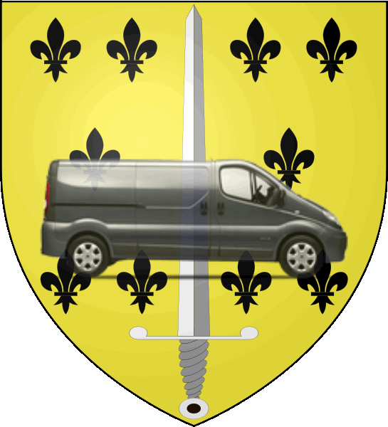 camion sur blason ville de Pouzauges