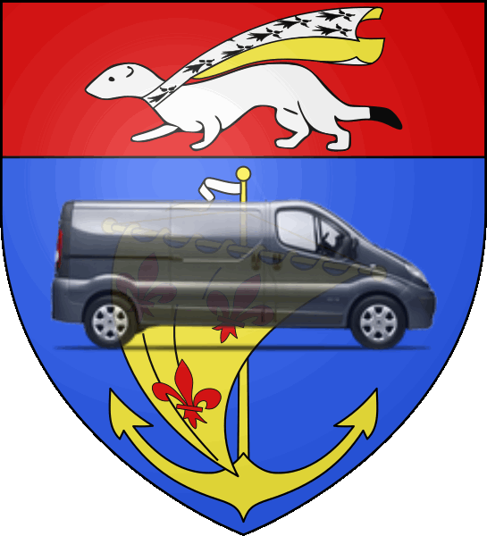camion sur blason ville de Quiberon