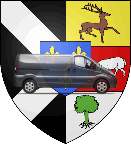 camion sur blason ville de Rambouillet