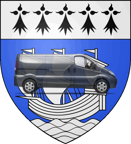 camion sur blason ville de Redon