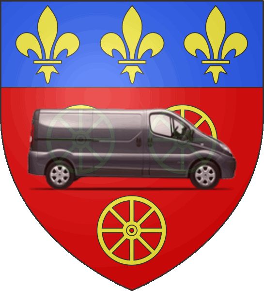 camion sur blason ville de Rodez