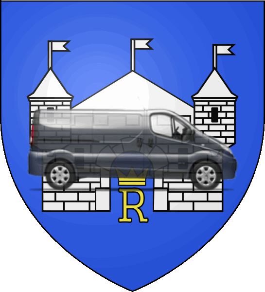 camion sur blason ville de Romans-sur-Isère