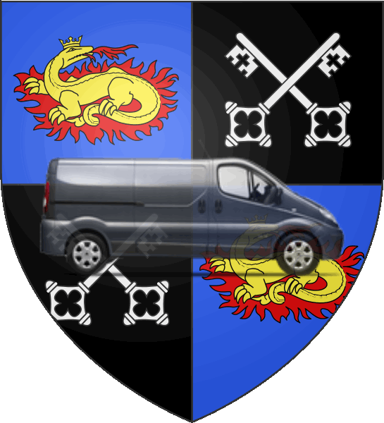 camion sur blason ville de Romorantin-Lanthenay
