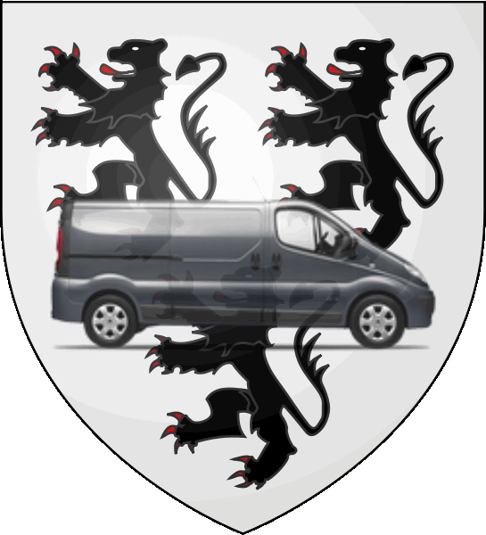 camion sur blason ville de Roncq