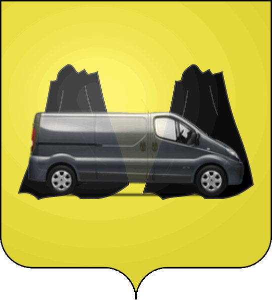 camion sur blason ville de Roquebrune-sur-Argens