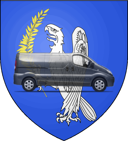 camion sur blason ville de Rosny-sous-Bois
