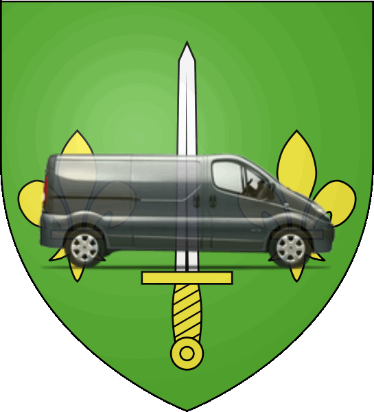 camion sur blason ville de Saint-Amand-les-Eaux