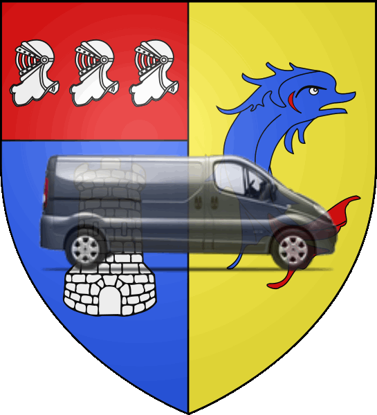 camion sur blason ville de Saint-André-de-Cubzac