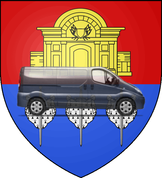camion sur blason ville de Saint-André-lez-Lille