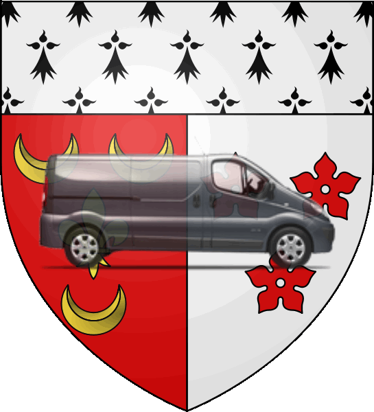 camion sur blason ville de Saint-Avé