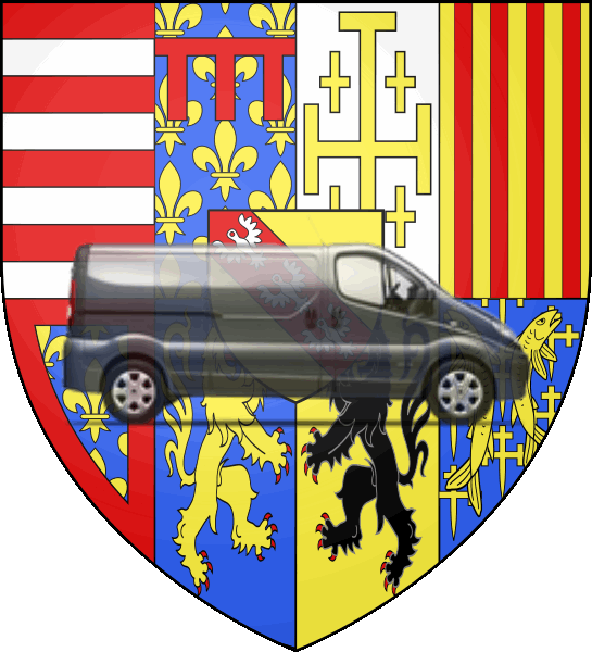 camion sur blason ville de Saint-Avold