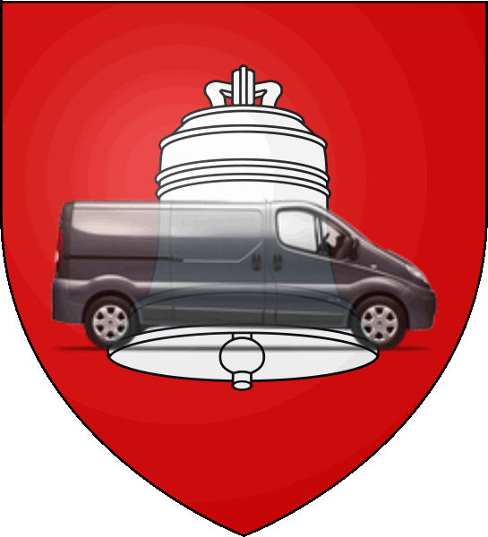 camion sur blason ville de Saint-Cyprien