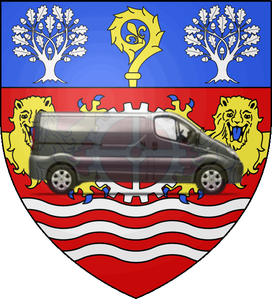 camion sur blason ville de Saint-Étienne-du-Rouvray