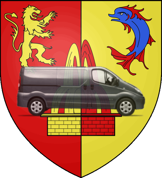 camion sur blason ville de Saint-Fons