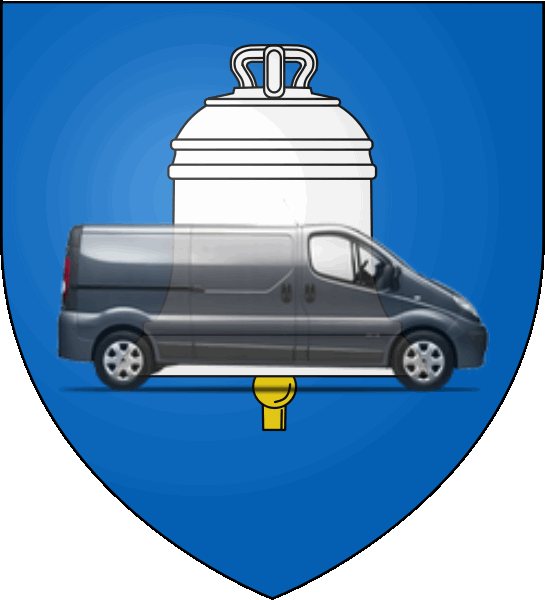 camion sur blason ville de Saint-Gaudens