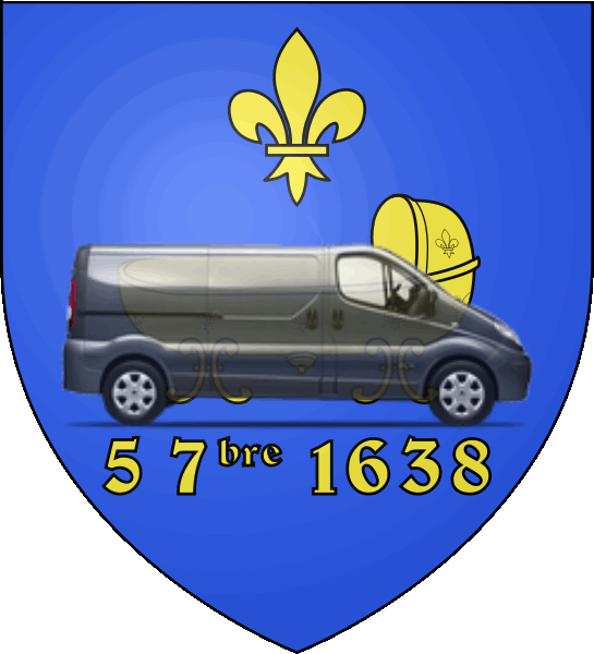 camion sur blason ville de Saint-Germain-en-Laye
