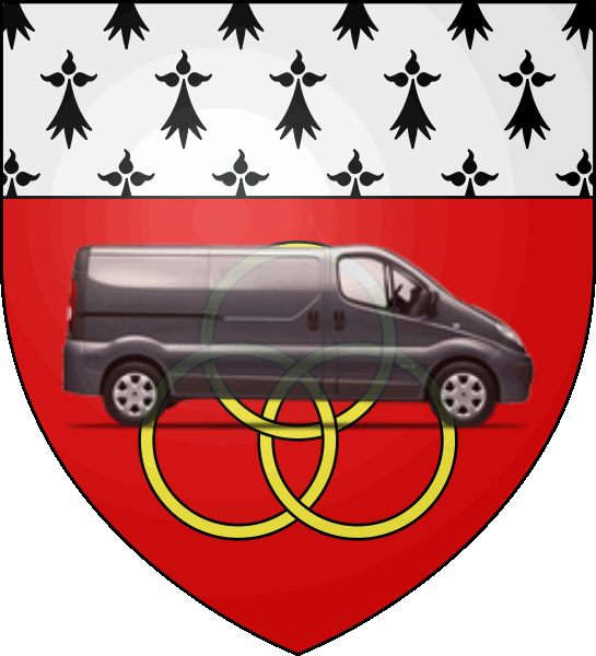 camion sur blason ville de Saint-Herblain