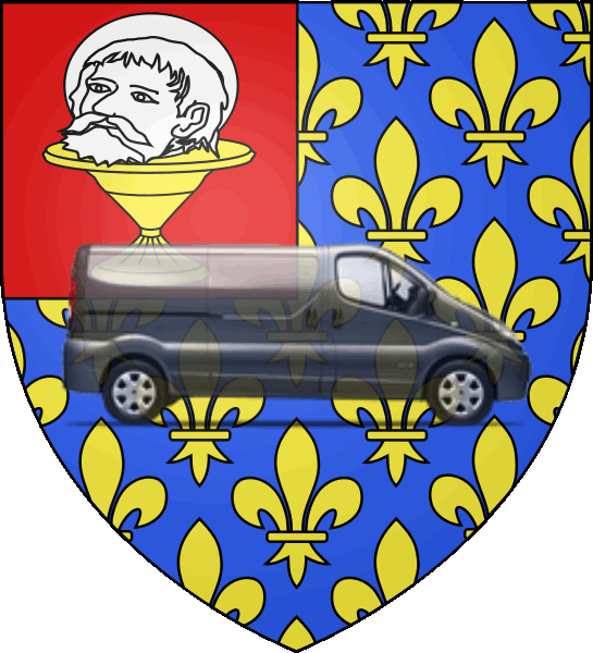 camion sur blason ville de Saint-Jean-d'Angély