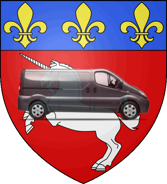 camion sur blason ville de Saint-Lô
