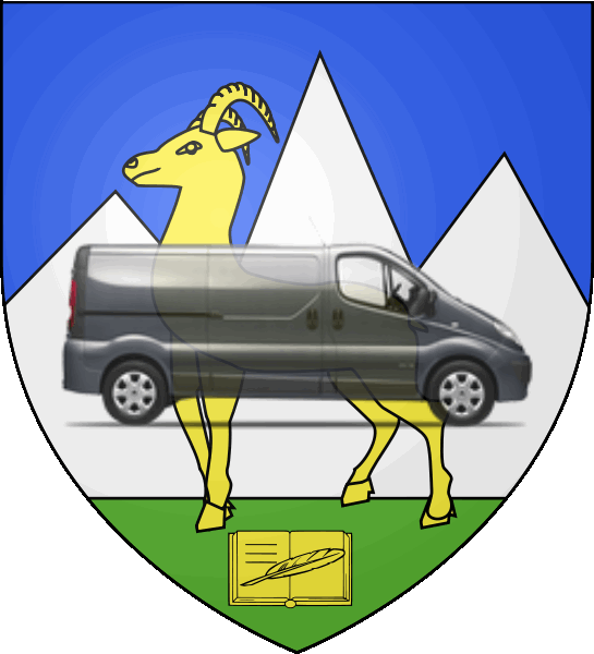 camion sur blason ville de Saint-Martin-d'Hères