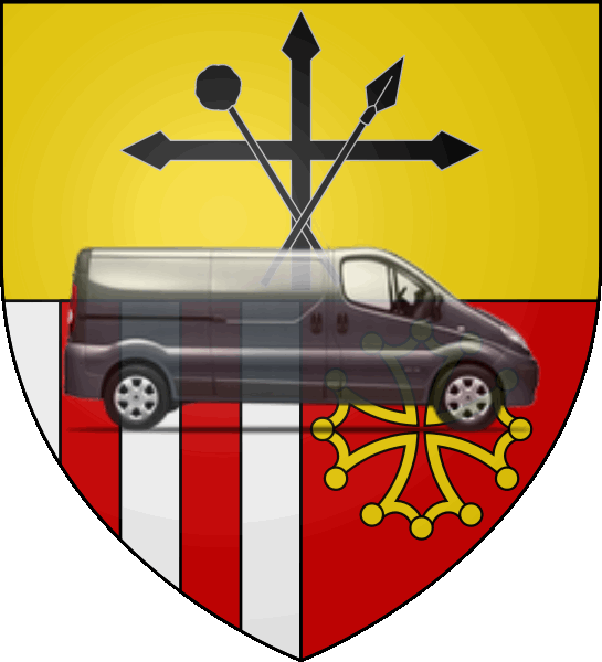 camion sur blason ville de Saint-Orens-de-Gameville