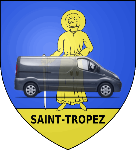 camion sur blason ville de Saint-Tropez