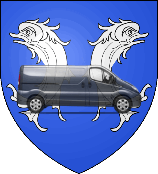 camion sur blason ville de Saint-Valery-en-Caux
