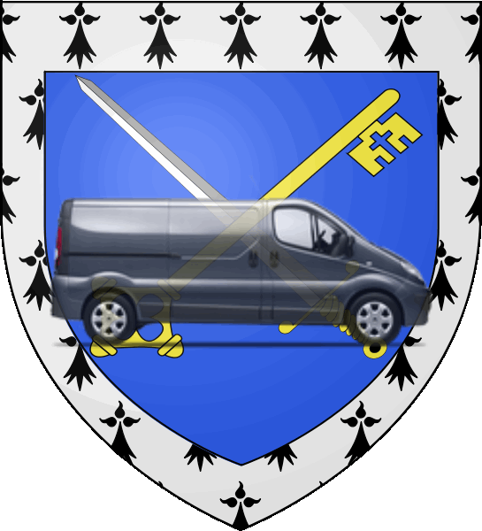 camion sur blason ville de Sainte-Luce-sur-Loire