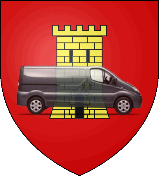 camion sur blason ville de Sainte-Maxime