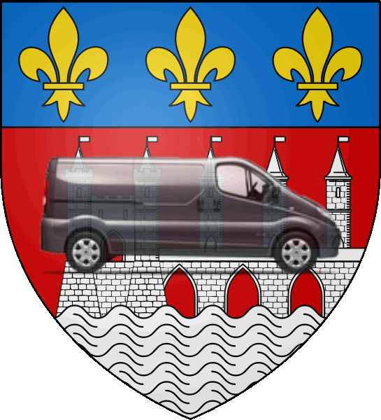 camion sur blason ville de Saintes