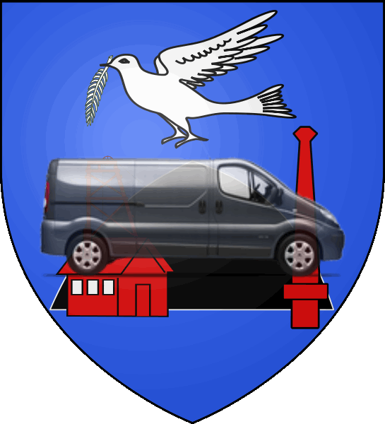 camion sur blason ville de Sallaumines