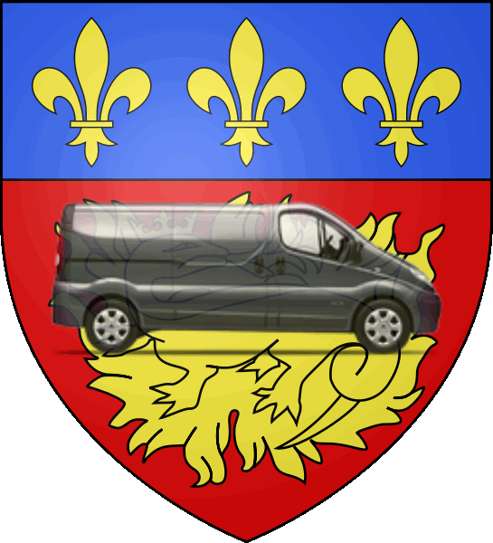 camion sur blason ville de Sarlat-la-Canéda