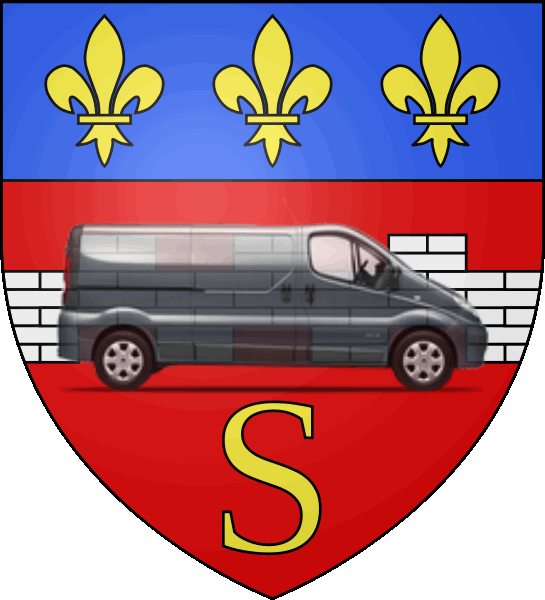 camion sur blason ville de Saumur