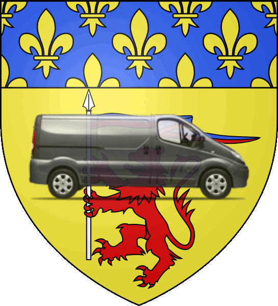 camion sur blason ville de Savigny-sur-Orge