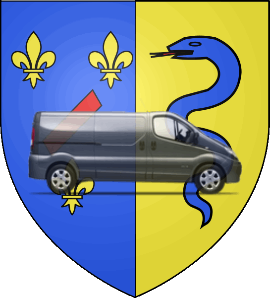 camion sur blason ville de Sceaux