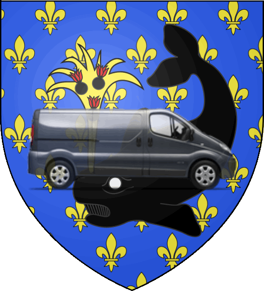 camion sur blason ville de Sète